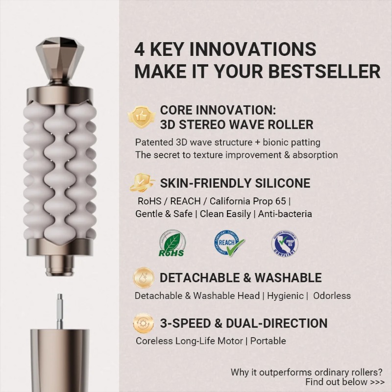 Luxury Skincare Devices - 홈 스킨케어 스틱 페이셜 넥 마사저