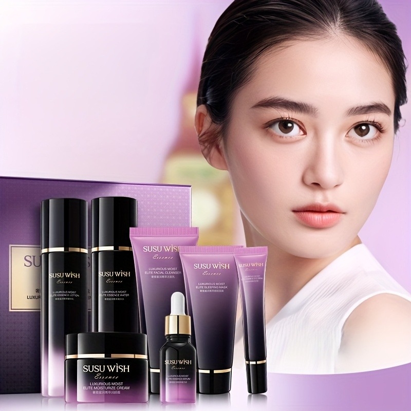 Luxury Skincare Serum - 고급스럽고 우아한 9종 보습 에센스 세트,