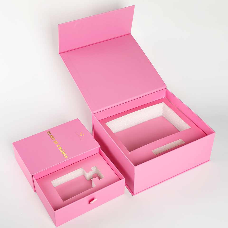 맞춤형 고급 핑크 종이 폼 내장 자석 개폐 스킨케어 향 - Luxury Skincare Gift Box 리뷰 및 가격